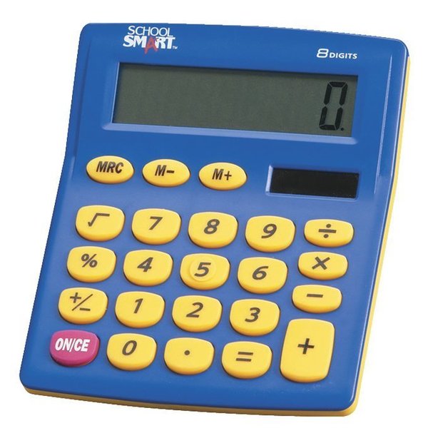 School Smart Dual-Power Calculator, 4 x 5-1/2 Inches JL001